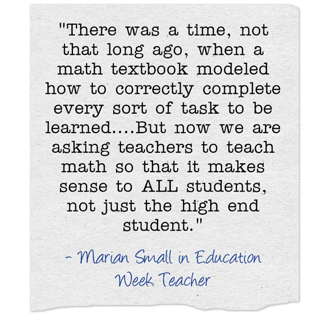 Teaching Math with Marian Small – Teachers College Press