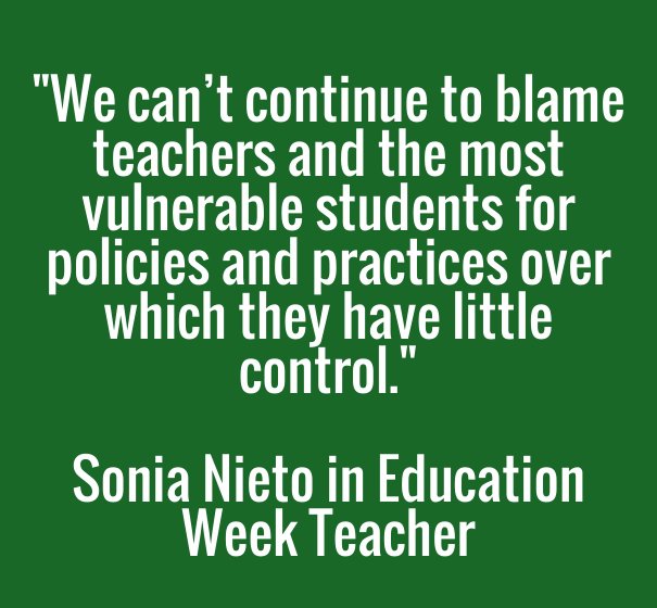 'Why We Teach Now:' an Interview with Sonia Nieto