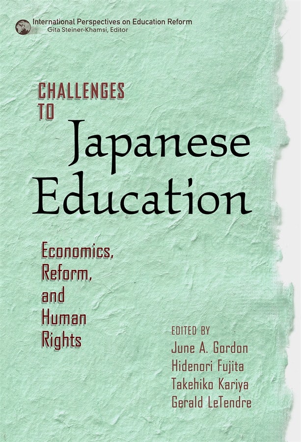 Cover image for Challenges to Japanese Education, isbn: 9780807750537