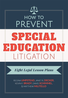 Cover image for How to Prevent Special Education Litigation, isbn: 9780807774151