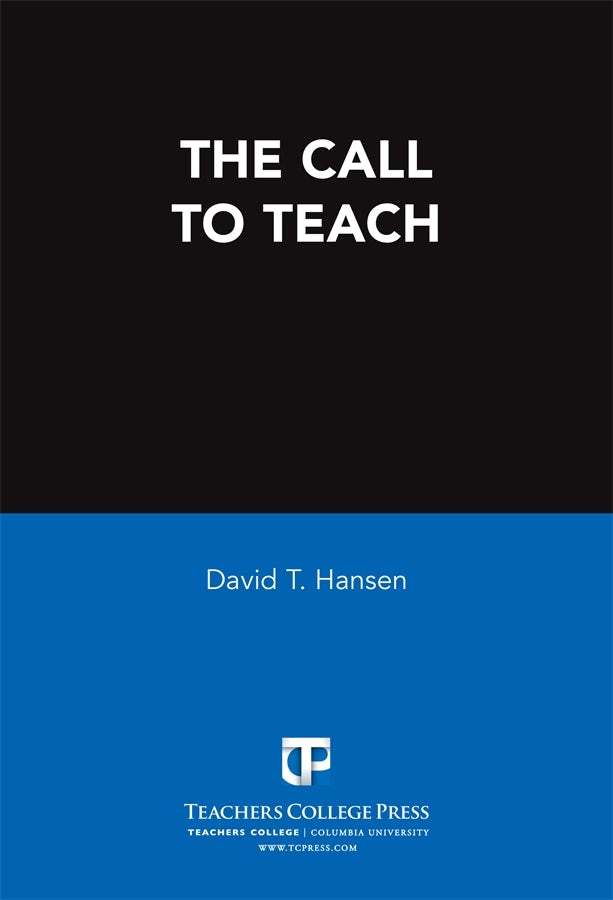 Cover image for The Call to Teach, isbn: 9780807775493